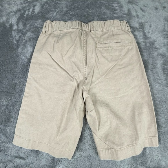 Old Navy Boy's Khaki Shorts Size 12 Built-In-Flex Adjustable Waist Camel - Picture 6 of 14